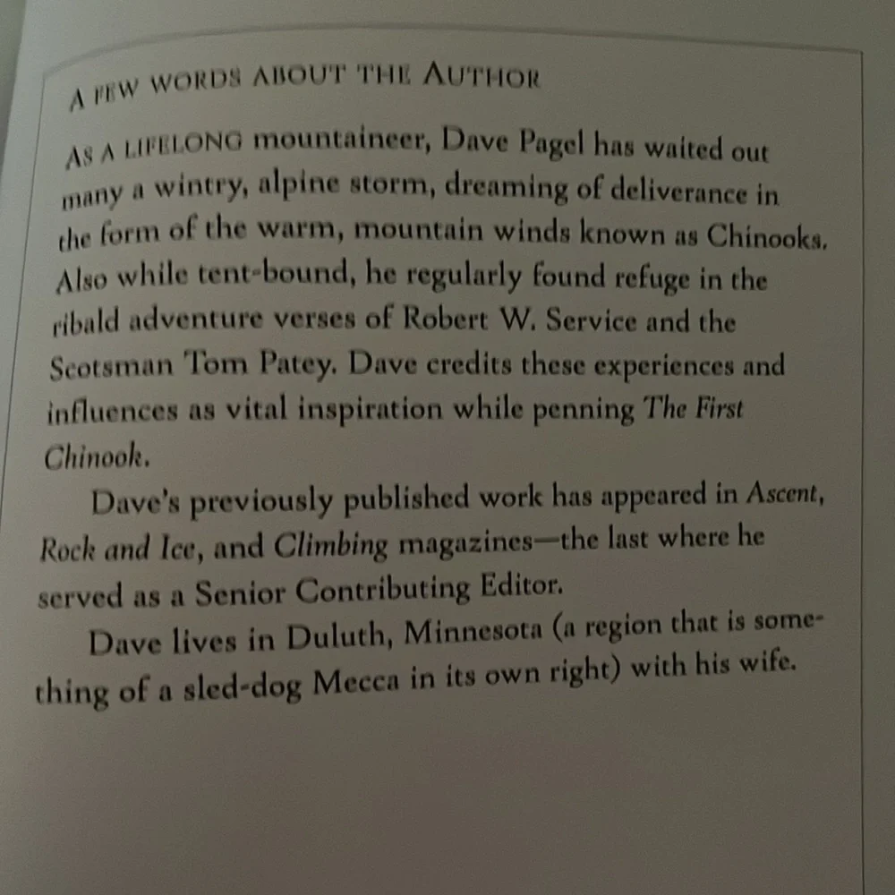 New hardcover with dust jacket THE FIRST CHINOOK autographed book David Pagel